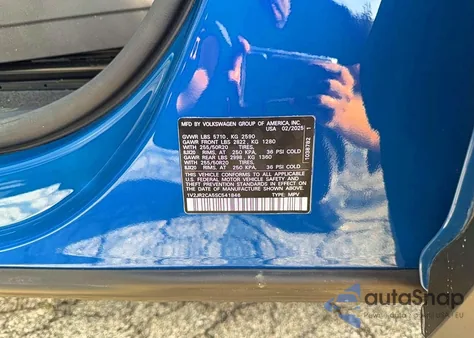 2025 Volkswagen Atlas Se из США, поврежденный, VIN 1V2JR2CA5SC541846